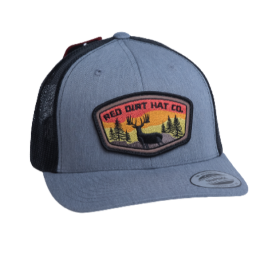 Red Dirt Deer Patch Cap - Crazy House Western Wear