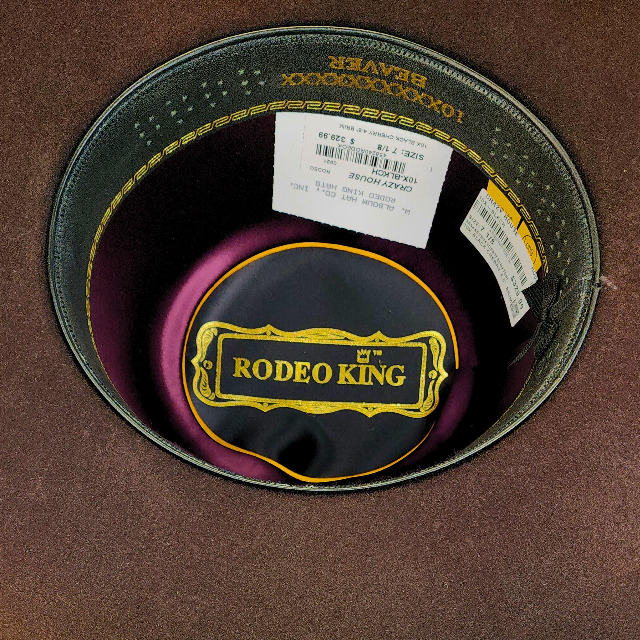 Rodeo King 10X Black Cherry 4 1/2" Felt Hat - Crazy House Western Wear