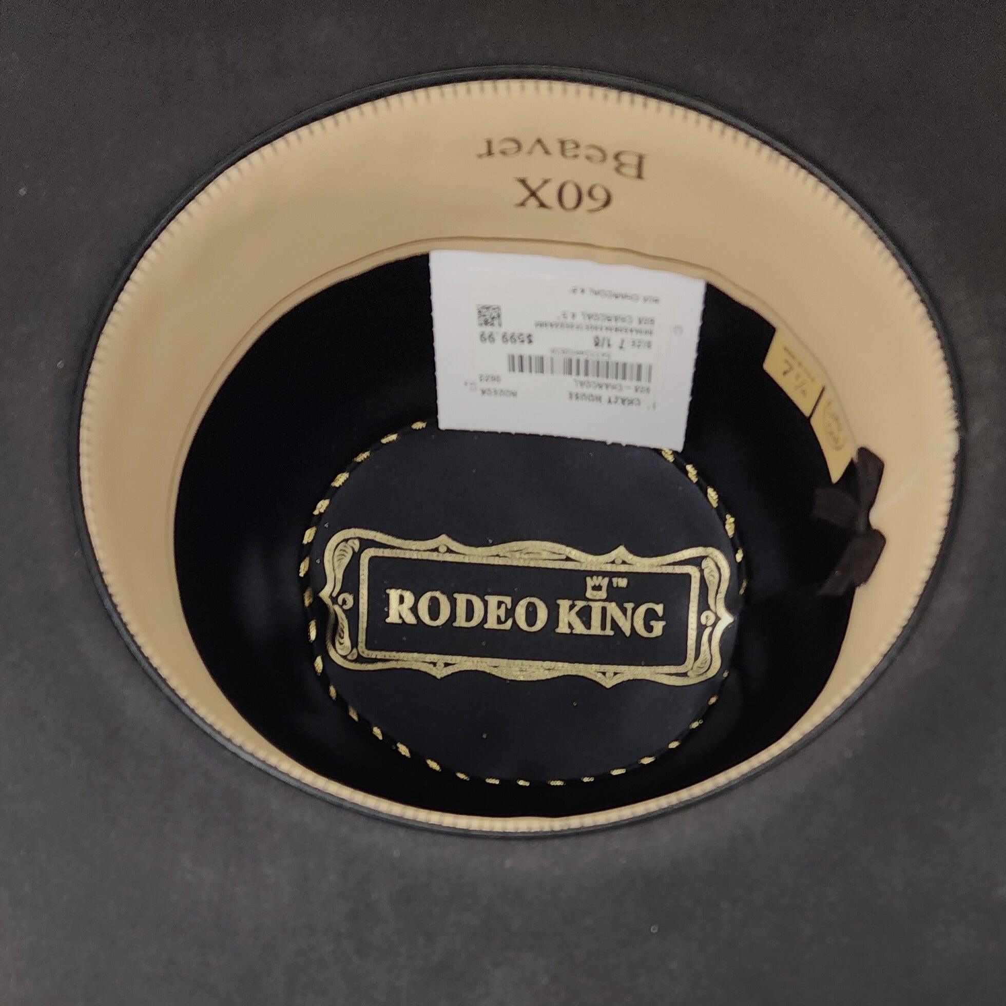 Rodeo King 60X Charcoal 4 1/2" Felt Hat - Crazy House Western Wear