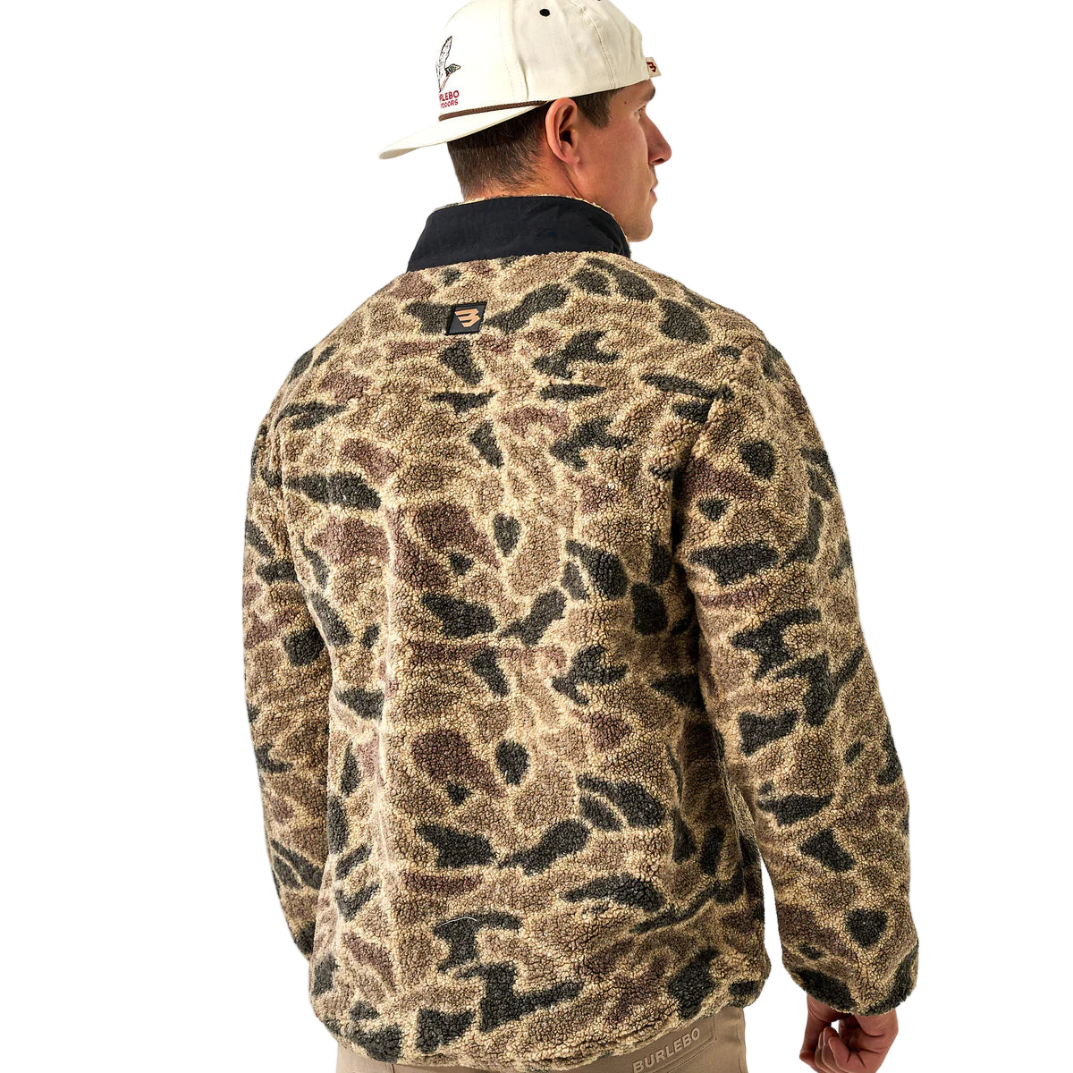 Men's Burlebo Sherpa Rocky Mountain Camo Quarter Zip