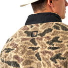 Men's Burlebo Sherpa Rocky Mountain Camo Quarter Zip
