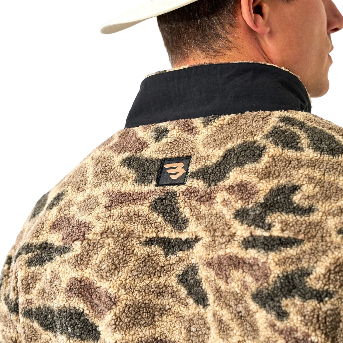 Men's Burlebo Sherpa Rocky Mountain Camo Quarter Zip