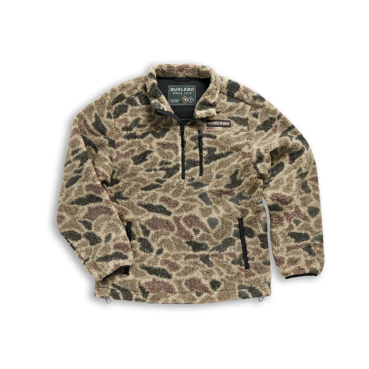Men's Burlebo Sherpa Rocky Mountain Camo Quarter Zip