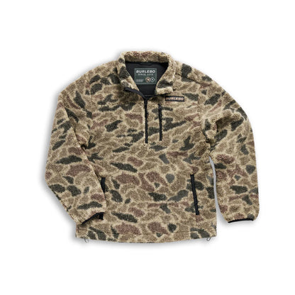 Men's Burlebo Sherpa Rocky Mountain Camo Quarter Zip