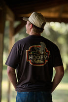 Hooey Men's Dark Brown Flock Shot Outfitters T-shirt HT2610DKBR
