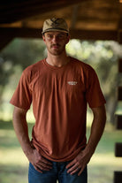 Hooey Men's Rust Toller Outfitters T-shirt HT2656RU