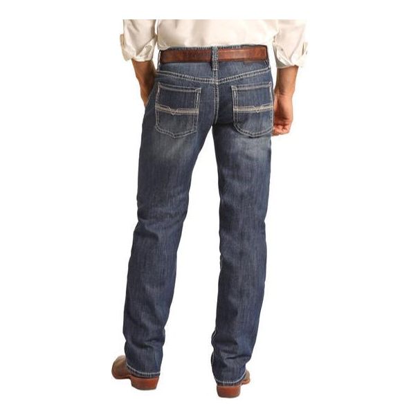 Rock and Roll Regular Fit Stackable Boot Cut Jeans - Crazy House Western Wear