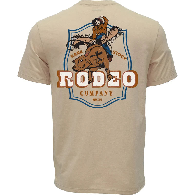 Hooey Men's Tan Rank Rodeo T-shirt RT2604TN-Y