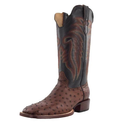Men's R. Watson Full Quill Ostrich Wide Square 13″ RW4501-2 - Crazy House Western Wear