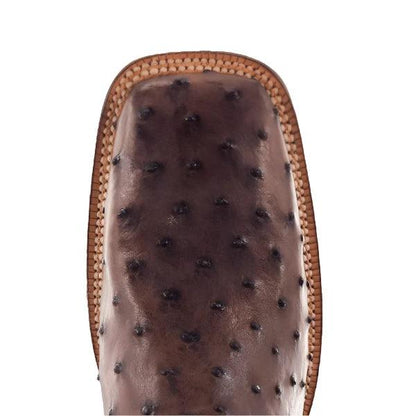 Men's R. Watson Full Quill Ostrich Wide Square 13″ RW4501-2 - Crazy House Western Wear