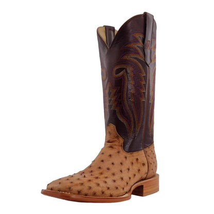 Men's R. Watson Full Quill Ostrich Wide Square 13″ RW4603-2 - Crazy House Western Wear