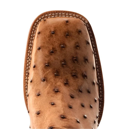 Men's R. Watson Full Quill Ostrich Wide Square 13″ RW4603-2 - Crazy House Western Wear