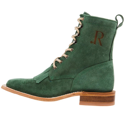 Women's R Watson 8" Teal Lacer Roughout Boot RWL8915-2 - Crazy House Western Wear
