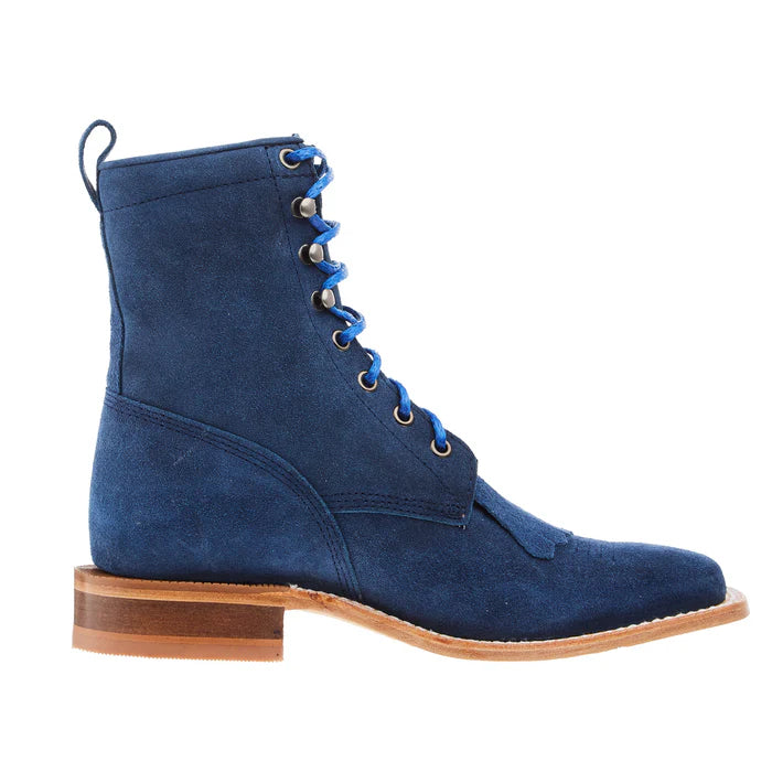 Women's R. Watson 8" Royal Blue Lacer Roughout Boot RWL8918-2 - Crazy House Western Wear