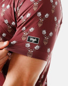 Men's Waggle Burgundy Rack Star Men's Polo