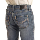 Men's Rock and Roll Denim Pistol Regular Fit Straight Bootcut Jean BM1PD03707 - Crazy House Western Wear