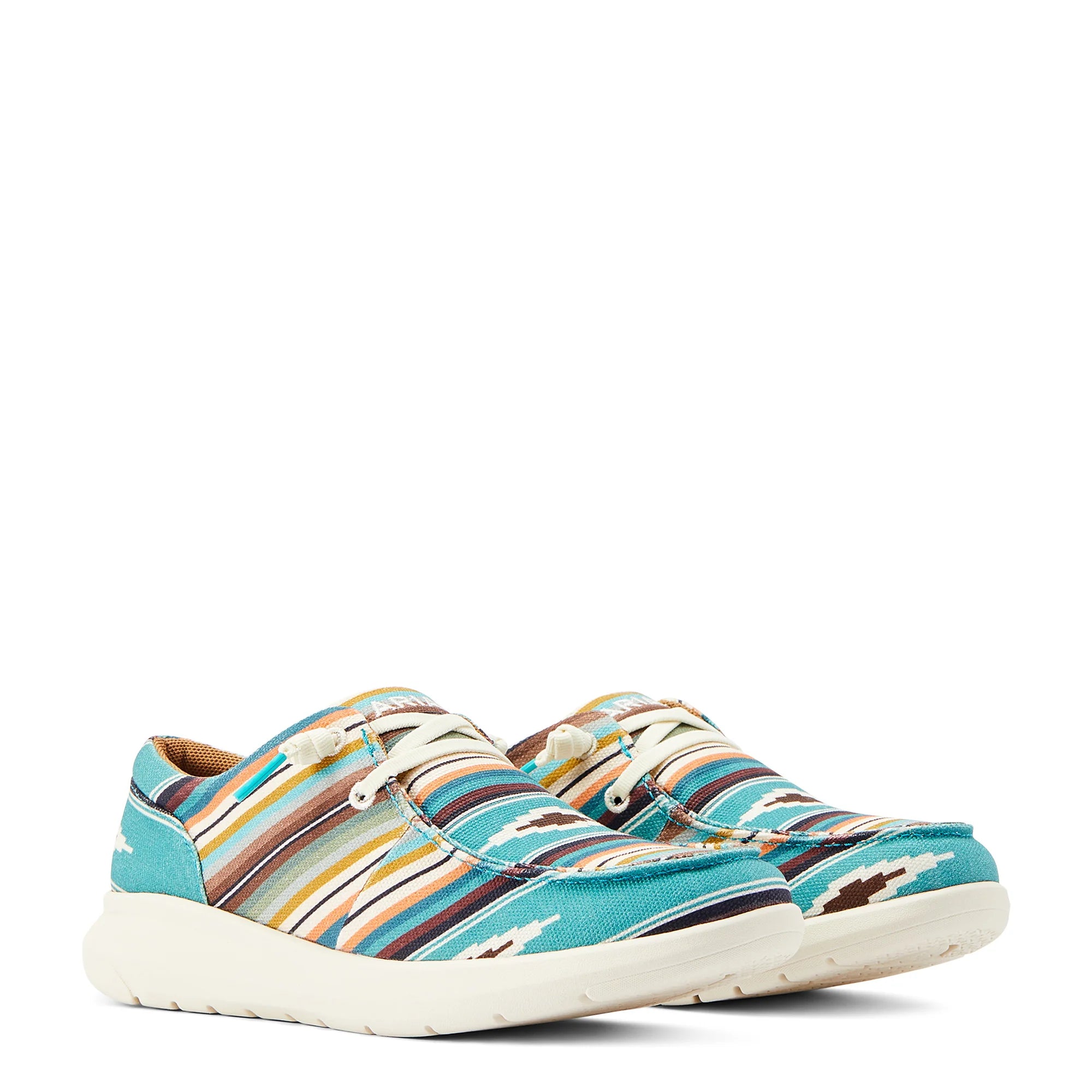 Women's Ariat Turquoise Serape Print Hilo Shoe 10044590