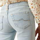Girl's Ariat Zoe Fawn Light Denim Trouser Jeans 10060982 - Crazy House Western Wear