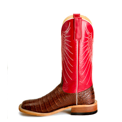 Anderson Bean Tobacco Caiman Belly with Tristan Kidskin Top