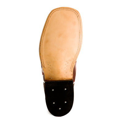 Anderson Bean Tobacco Caiman Belly with 13" Tristan Kidskin Top S3014 - Crazy House Western Wear
