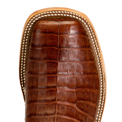 Anderson Bean Tobacco Caiman Belly with Tristan Kidskin Top