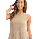 Women's ee:some Side Button Sleeveless Open Longline Sweater SH15117 - Crazy House Western Wear