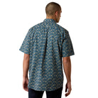 Men's Ariat Key Largo Paisley Print Sheppard Classic Fit Short Sleeve Shirt 10073593