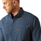 Men's Ariat Marin Modern Fit Navy Shirt 10054854 - Crazy House Western Wear