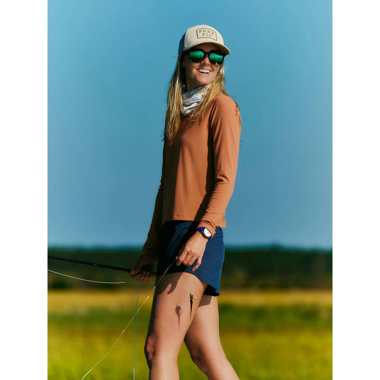Women's Free Fly Ribbed Bamboo Long Sleeve WRIBLS631 - Crazy House Western Wear