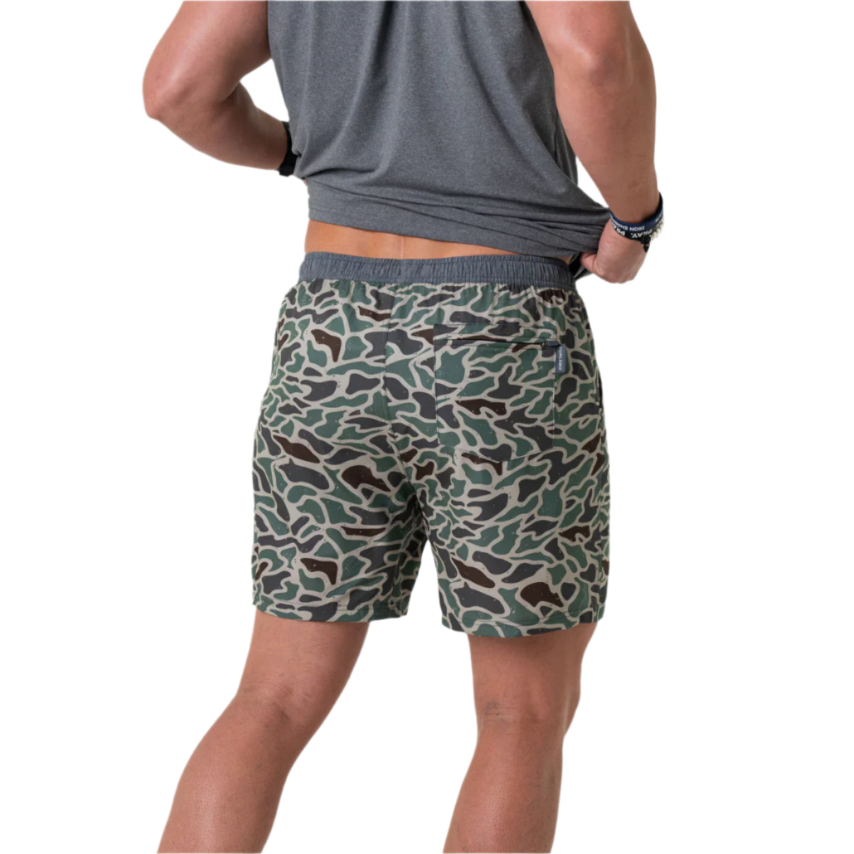 Men's Burlebo Athletic Short - Retro Duck Camo - Grey Liner AS-RDC