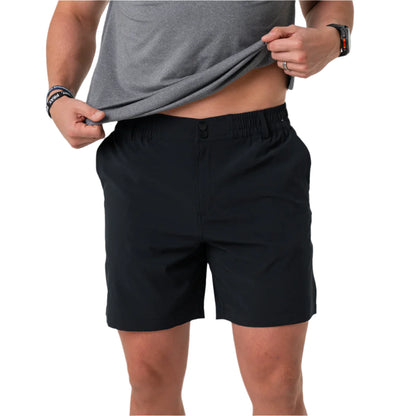 Men's Burlebo Everyday Short - Matte Black - Retro Duck Camo Pocket ES-MB-RDC - Crazy House Western Wear