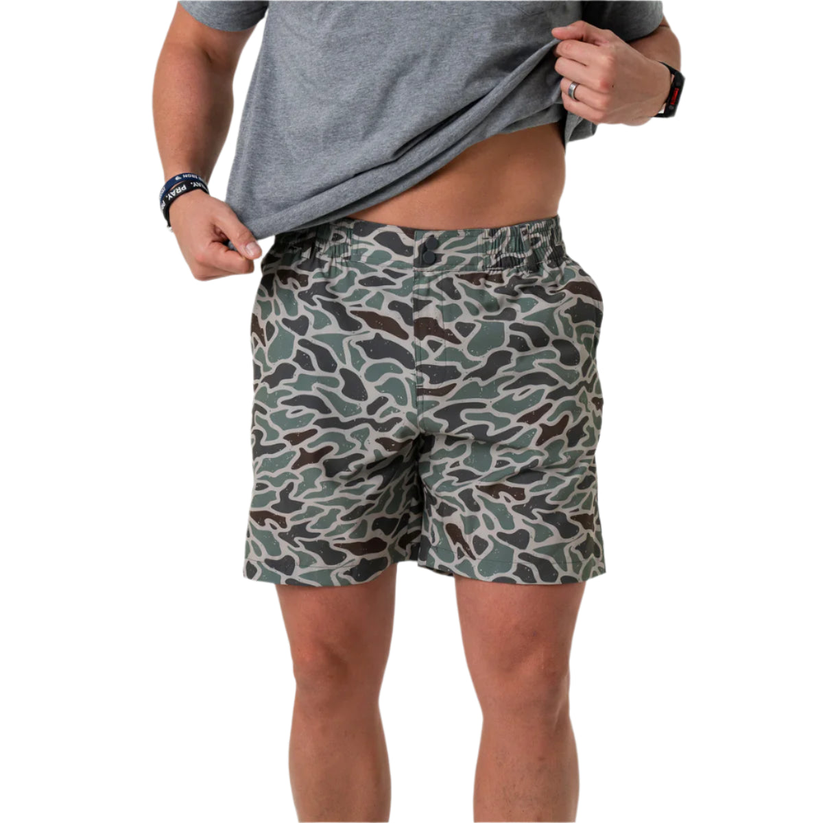 Men's Burlebo Everyday Short - Retro Duck Camo - Grey Pocket ES-RDC