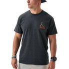 Men's Burlebo Heather Black Duck Wild Short Sleeve T-shirt SST-DKW-BLK