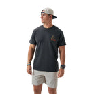 Men's Burlebo Heather Black Duck Wild Short Sleeve T-shirt SST-DKW-BLK