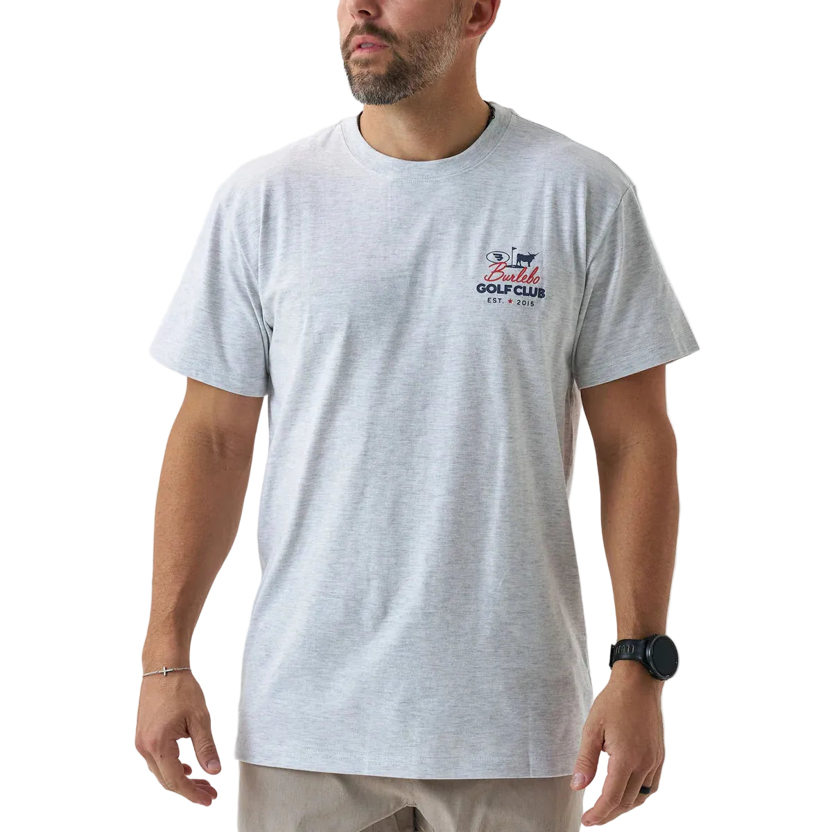 Men's Burlebo Ash Gray Burlebo Golf Club Short Sleeve T-shirt SST-GFCB-AG