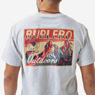 Men's Burlebo Ash Gray Into The Wild Short Sleeve T-shirt SST-ITW-AG