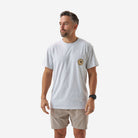 Men's Burlebo Ash Gray Into The Wild Short Sleeve T-shirt SST-ITW-AG