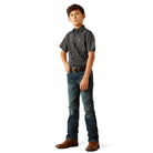 Boy's Ariat Steele Classic Fit Black Print 10058699 - Crazy House Western Wear