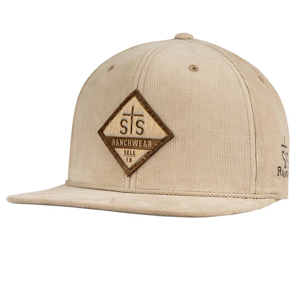Men's STS Ranchwear Flat Bill Tan Cap STS25004