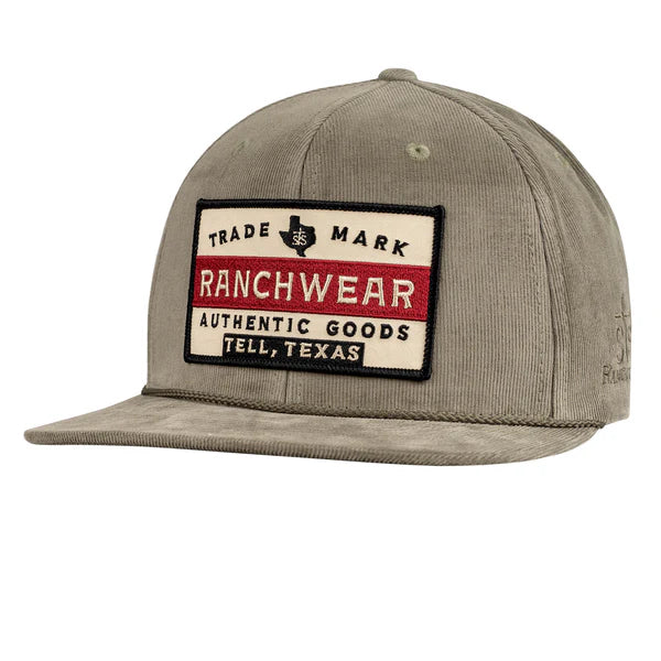 Men's STS Ranchwear Flat Bill Olive Cap STS25008