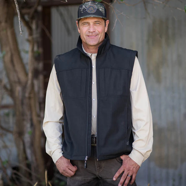 Men's STS Ranchwear Black "Weston" Vest STS3015