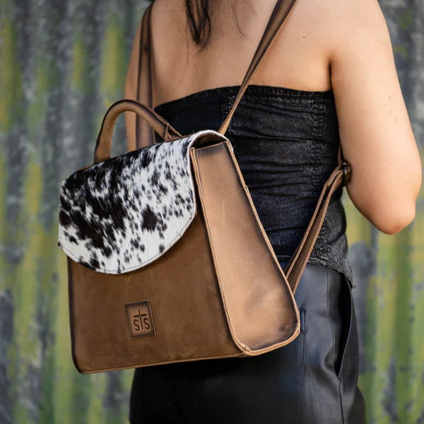 Women's STS Ranchwear Cowhide Remi Convertible Backpack STS32763