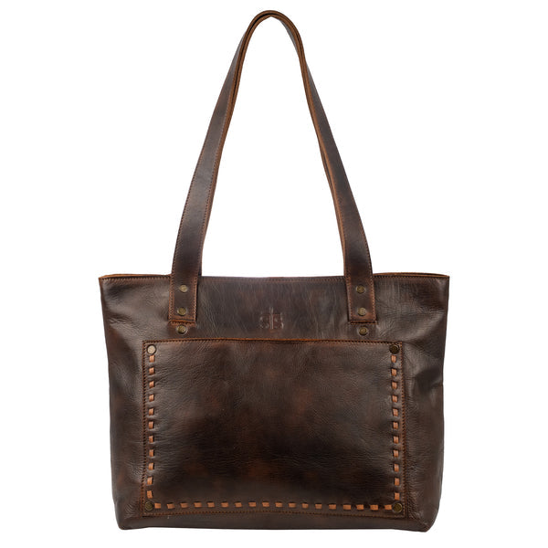 STS Ranchwear Bandera Chocolate Simple Tote STS34013