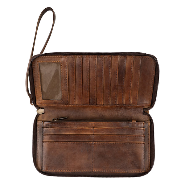 STS Ranchwear Women's Bandera Chocolate Berkley Bifold Wallet STS34016