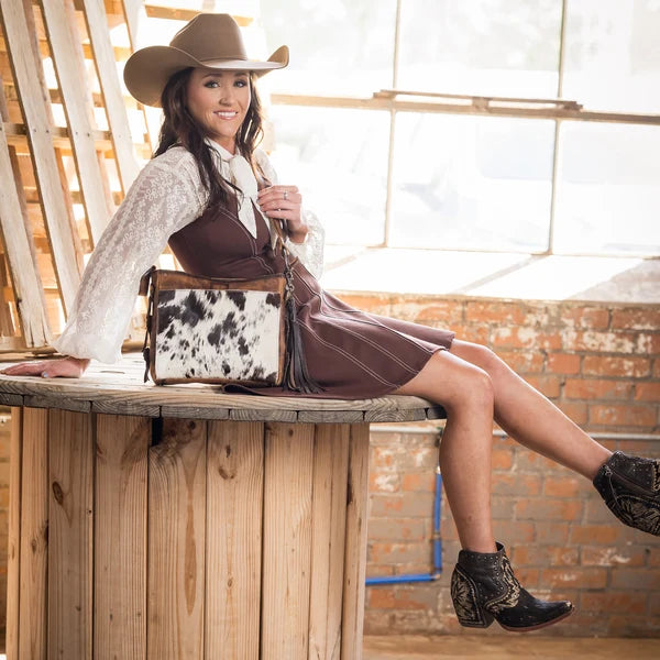 STS Ranchwear Women's Guadalupe Cowhide Olivia Crossbody STS35749