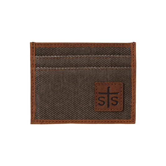 STS Foreman Canvas Card Wallet - Crazy House Western Wear