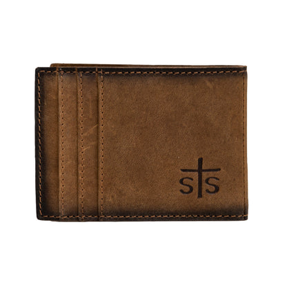 STS Foreman Money Clip Card Wallet - Crazy House Western Wear