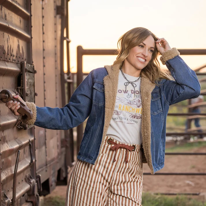 STS Ranchwear Denim Teddy Jean Jacket STS9199