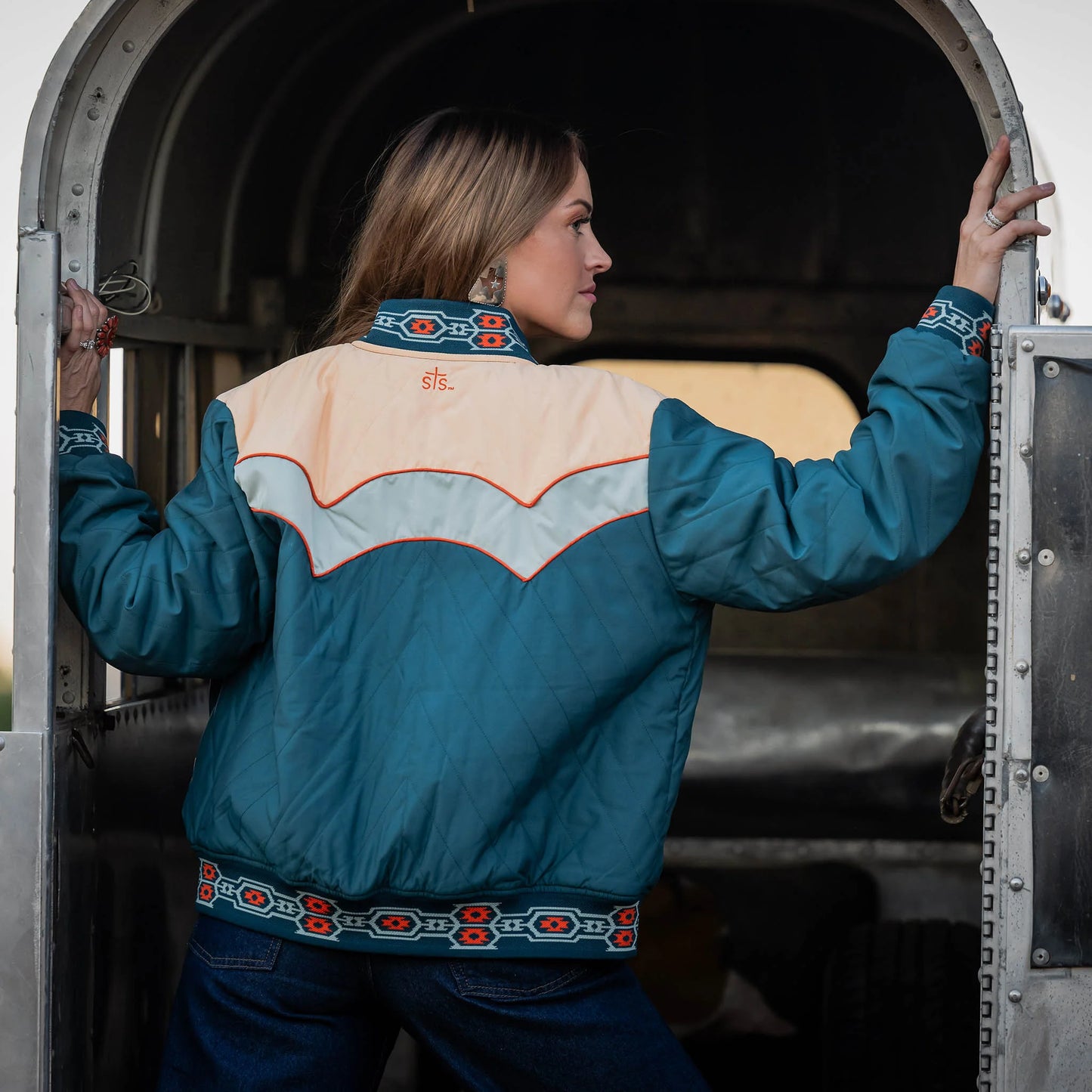 Women's STS Ranchwear "Salinas Bomber" Multicolor Jacket STS9245