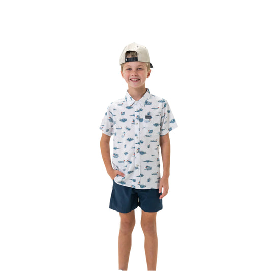 Boy's Burlebo Performance Button Up - Lake Weekend Y-PBU-LKWK